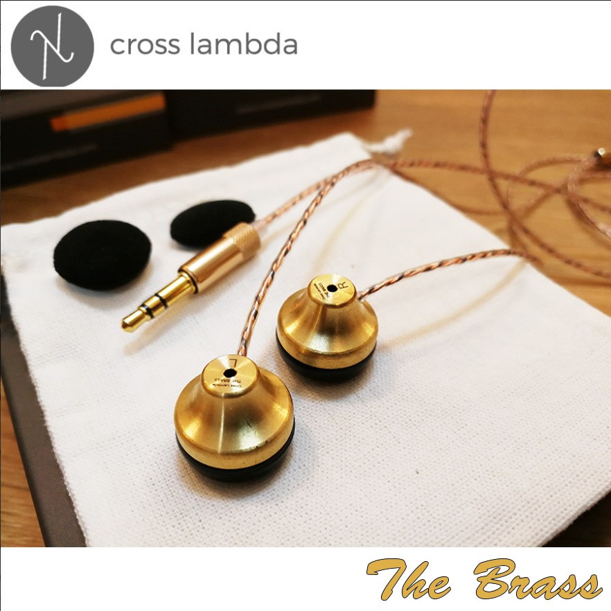 志達電子 泰國Cross Lambda audio The Brass 平頭塞耳機 多款訊源端可選