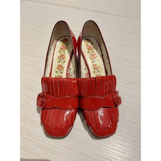 Gucci 女 漆皮高根鞋 36號