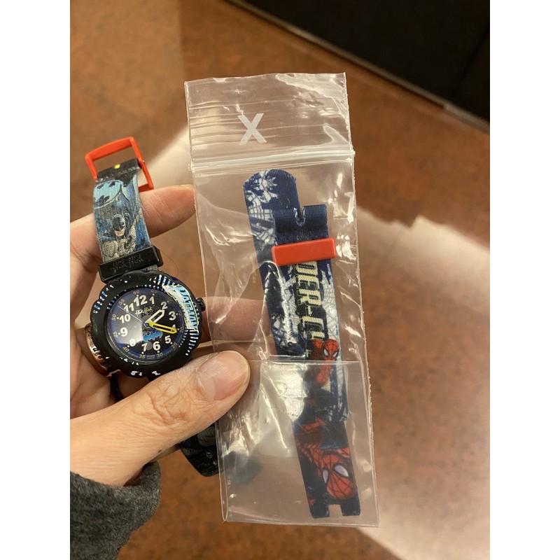 SWATCH正品專櫃二手flik flak兒童錶+替換用全新兒童錶帶