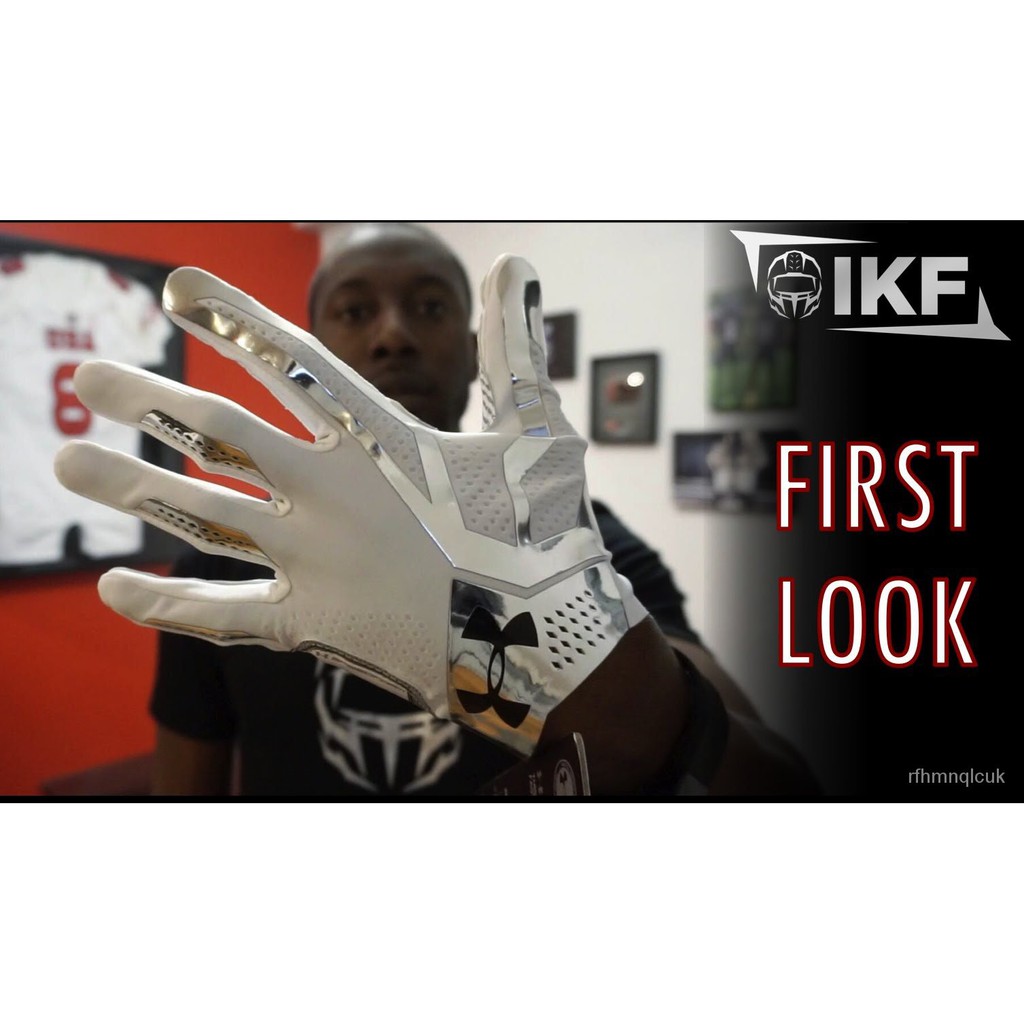 橄欖球用品  Spotlight 成人外接手套美式橄欖球接球DB WR Football Gloves
