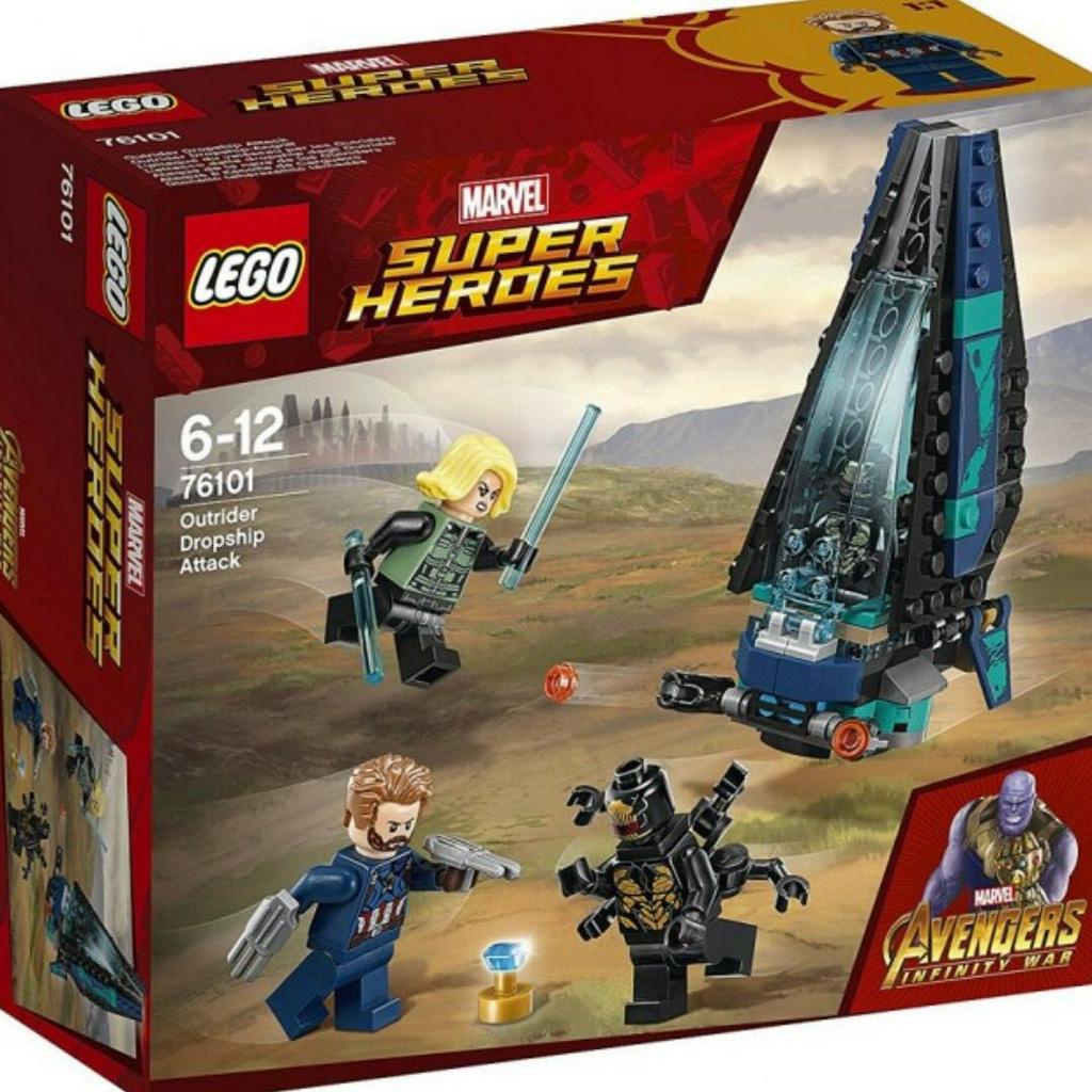 LEGO 樂高 76101 復仇者聯盟3 美國隊長 黑寡婦 Outrider Dropship Attack