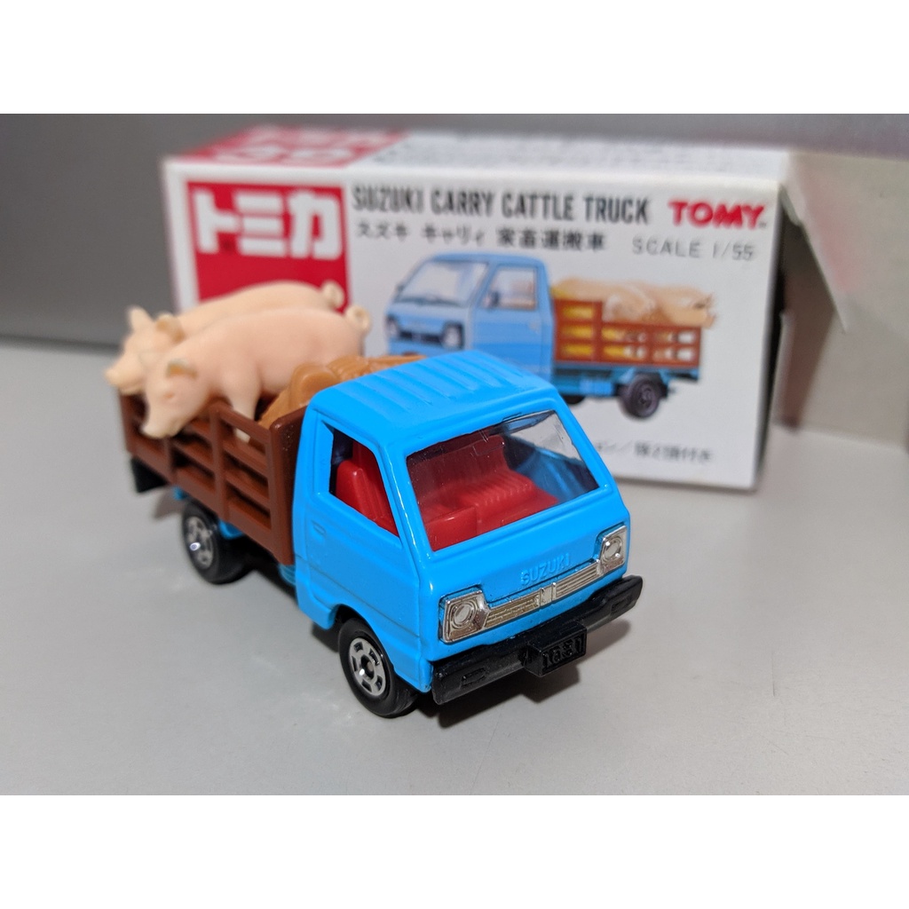 多美tomy Tomica 39 家畜運搬車小豬車suzuki Carry 載豬車豬車舊紅標 蝦皮購物