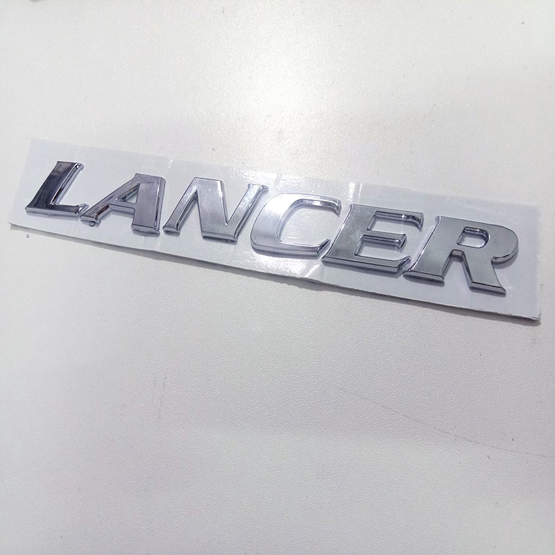 1 x ABS Lancer 字母徽標 汽車 後行李箱標誌 徽章 貼紙 貼花 三菱 藍瑟