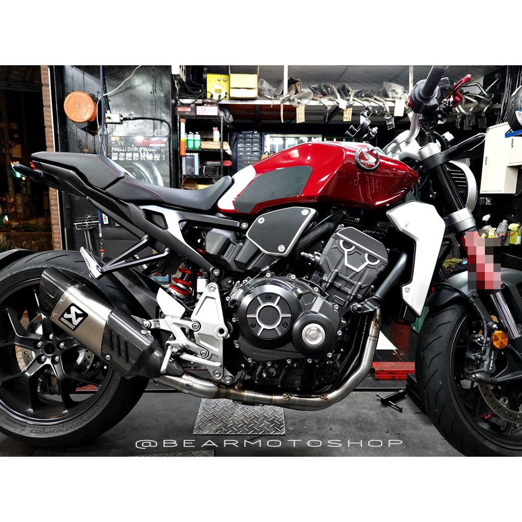 【貝爾摩托車精品店】Akrapovic 排氣管 CB1000R 18-21 單尾段 鈦合金 碳纖維尾蓋 白鐵前段 蠍子管