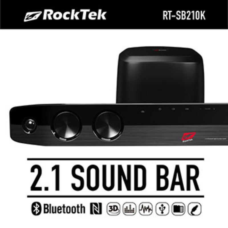RockTek SB210K 藍芽無線家庭劇院聲霸(含重低音)Soundbar