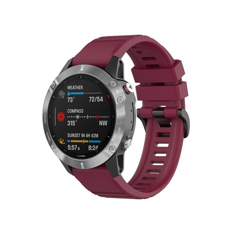 【矽膠錶帶】Garmin Sapphire Premium GPS 快拆 快扣 錶帶 22mm