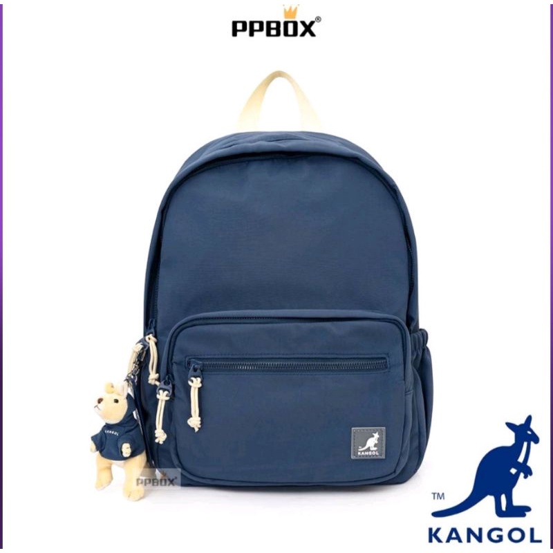 kangol深藍後背包（附贈袋鼠吊飾）