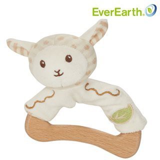 Ever Earth【德國 EverEarth-有機棉】 小羊安撫手握搖(三角) 最後特價!