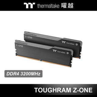 曜越 TOUGHRAM 鋼影 Z-ONE 超頻 記憶體 DDR4 3200MHz 16GB/8GB 黑色