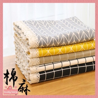 【lovely home】ins桌布棉麻花邊布藝網紅北歐風日系小清新茶几防塵書桌墊餐桌布