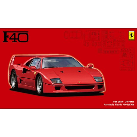 【秉田屋】現貨特價 Fujimi 富士美 Ferrari 法拉利 F40 1/24 1:24