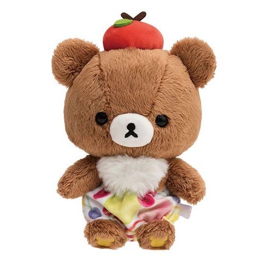 日本 拉拉熊 蜜茶熊 水果 蘋果 小茶熊 S號 娃娃玩偶