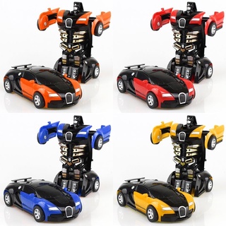 兒童變形小汽車金剛一件機器人玩具車