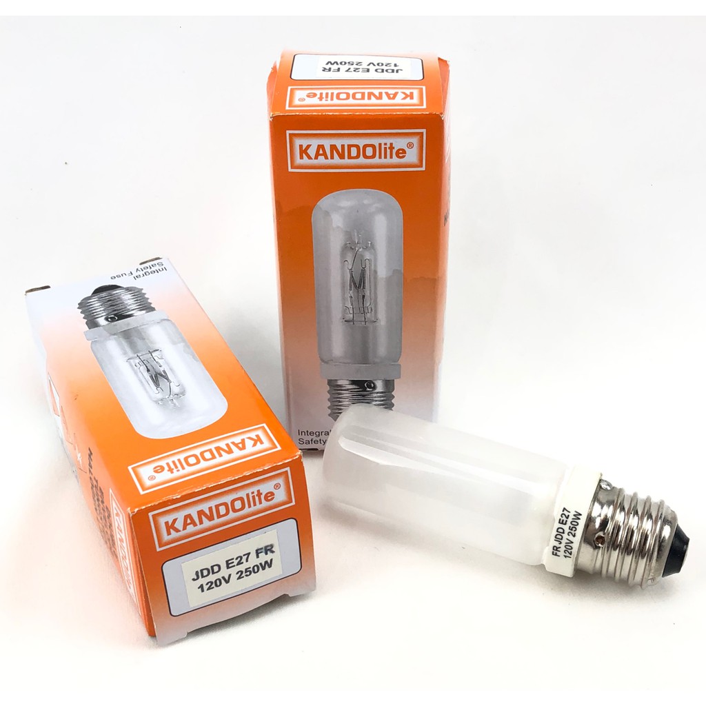 KANDOlite JDD 120V 220V 250W E27 霧面模擬燈泡 清面模擬燈泡 攝影燈泡 閃光棚燈 燈炮