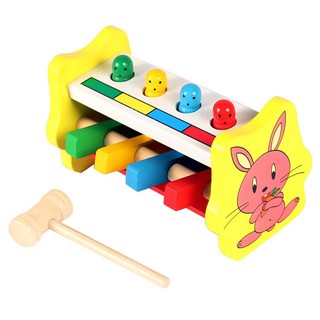 兒童木製 打擊飛人 / 打樁台 早教益智玩具 商檢合格 敲打玩具 現貨 寶寶玩具 嬰兒 過家家 玩具