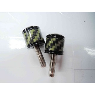 Q3機車精品 JS 碳纖維白鐵螺絲 6X20mm 黑/斜線綠