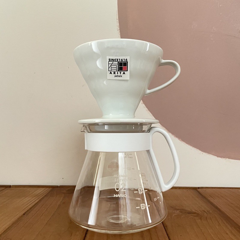 HARIO XVDD-3012 2~5杯份 V60 02 陶瓷濾杯 濾紙 咖啡壺組 含100入濾