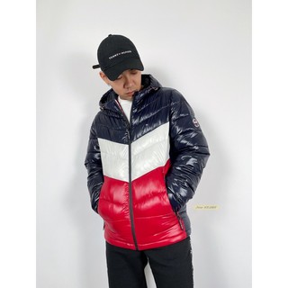 【New START美國精品服飾-員林】出清 Tommy Hilfiger 經典撞色 連帽外套 羽絨外套 保暖外套 防風