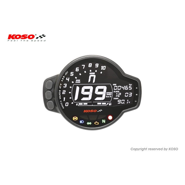 「小星精品」免運 KOSO 液晶數位錶 MS-01 YAMAHA FORCE 155 專用 直上 改裝碼表 螢幕 液晶錶