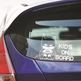 P-A460.反光車貼 卡通蝙蝠俠 Kids on Board 鏤空 車上有寶寶