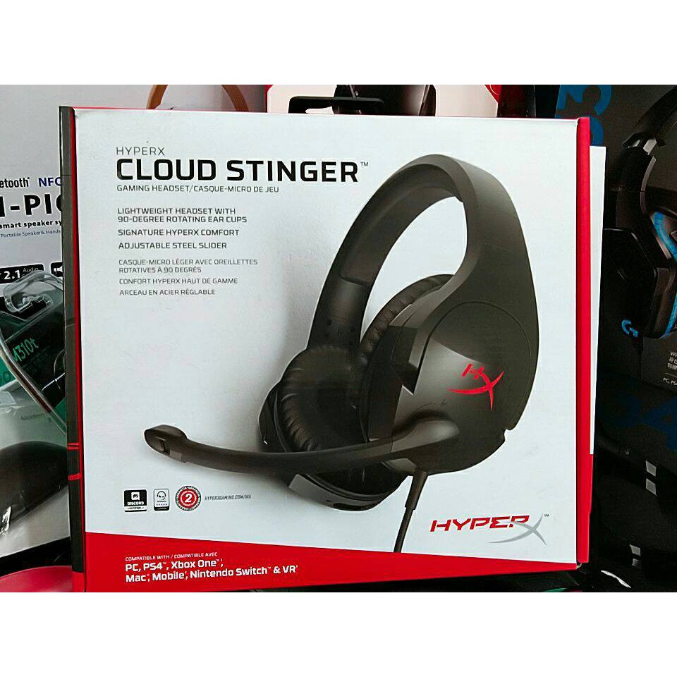 金士頓 HyperX CloudX Stinger 電競 耳機 麥克風 輕量 舒適 記憶泡棉 音控 降噪 多平台 黑色