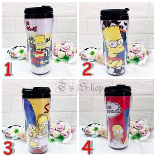 【Ts Shop】辛普森 Simpsons 隨手杯 隨行杯 曲線瓶 保溫杯 環保杯 外出杯 密封杯 星巴克 聖誕節 禮物
