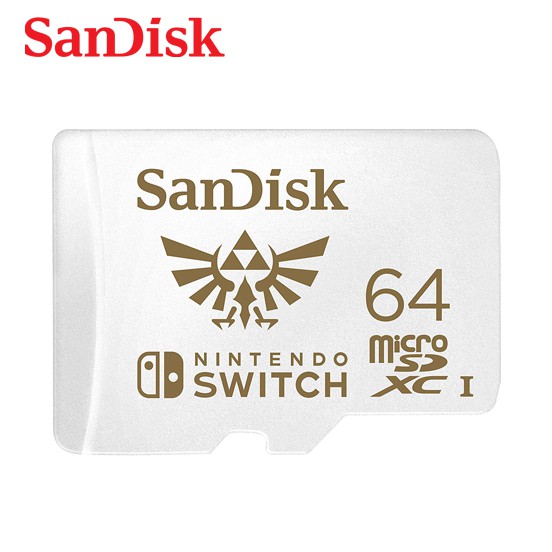 SanDisk 任天堂Switch專用記憶卡 64G microSDXC UHS-I 台灣保固公司貨