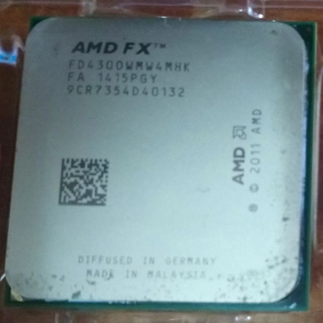 AMD FX4300 3.8GHz 四核心 AM3+ CPU