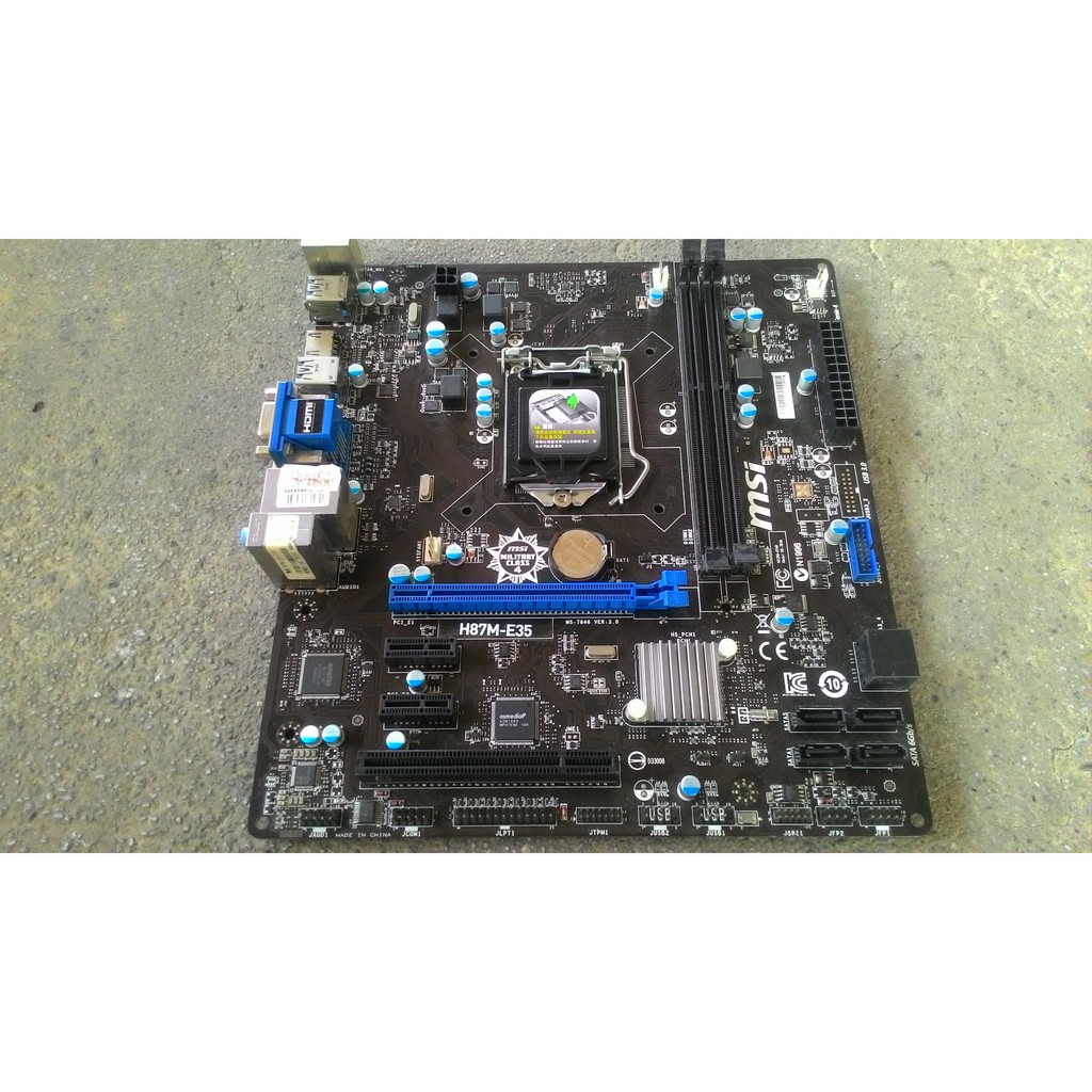 微星 MSI H87M-E35 LGA1150腳位主機板 良品