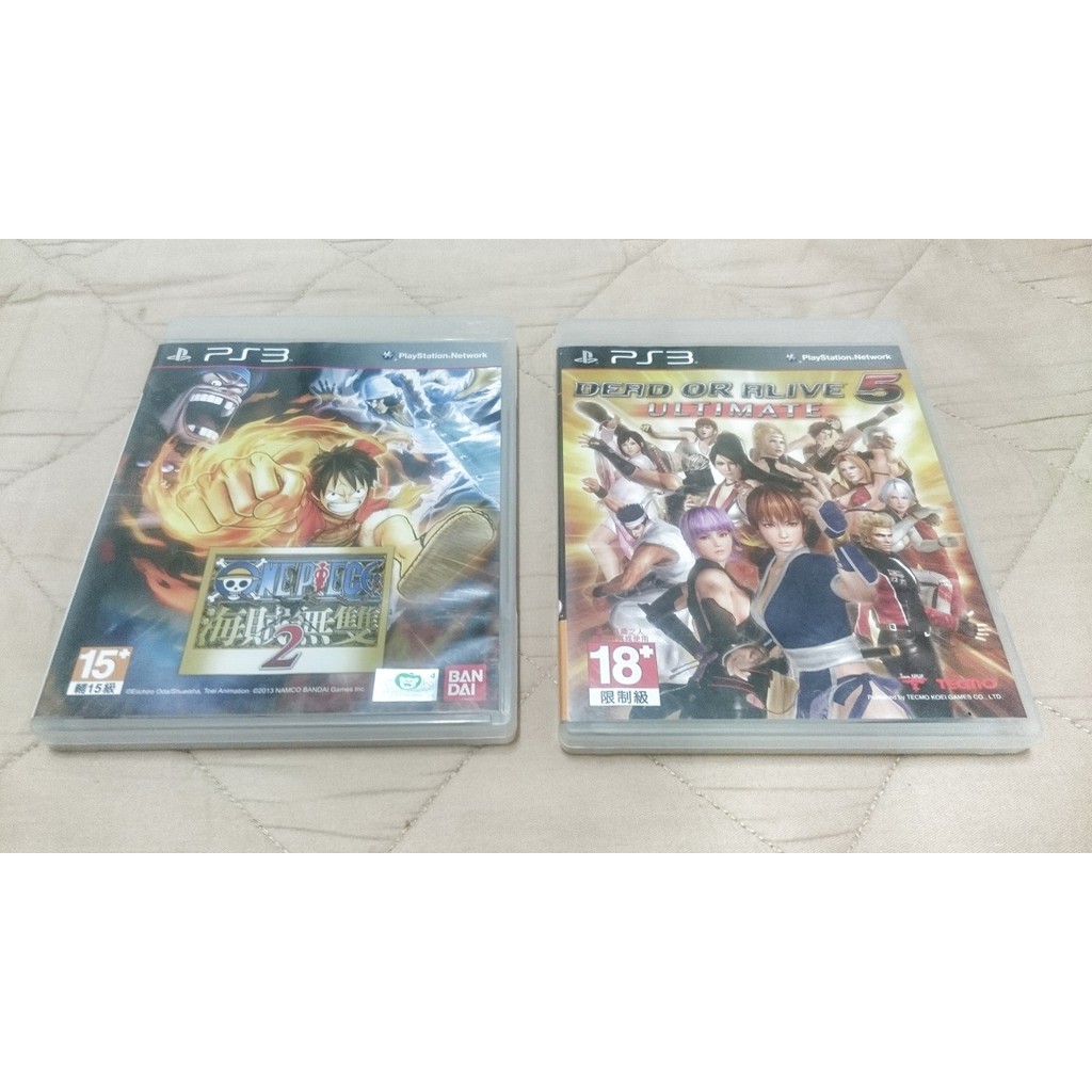 PS3  海賊無雙2(中文版)  生死格鬥5 ULTIMATE(中文版)