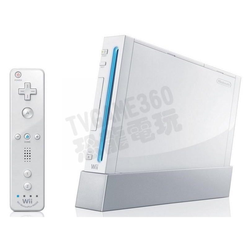 二手主機 任天堂nintendo Wii 主機台灣規格白色附副廠左右控制器 變壓器 Av線 主機直立架台中 蝦皮購物