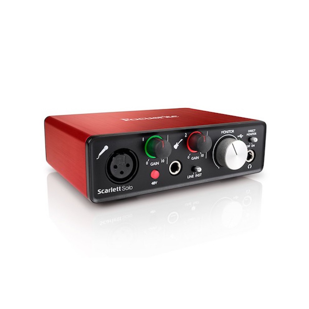 FOCUSRITE SCARLETT 全新第二代 SOLO USB 2.0 錄音介面【桑兔】