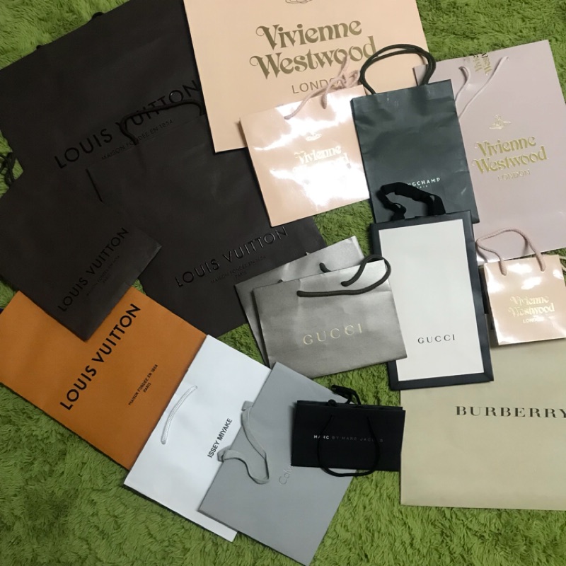 二手|國際精品紙袋 LV/GUCCI/Vivienne Westwood/Longchamp/巴黎世家/Loewe