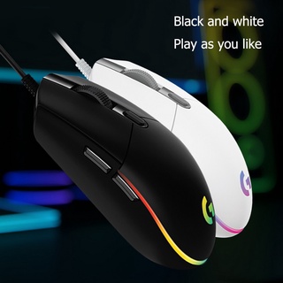 G102 遊戲鼠標有線鼠標 RGB 彩色波 6 按鈕 8000 DPI 可調