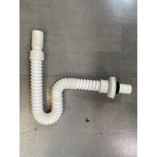 *水電DIY*流理臺洗碗槽插管式可彎曲排水軟管/可以伸縮成存水彎軟管/水槽排水管 臉盆浴櫃排水管