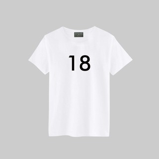 T365 18 阿拉伯 阿拉伯數字 數字 潮流 T恤 男女可穿 下單備註尺寸 短T 素T 素踢 TEE 短袖 上衣 棉T
