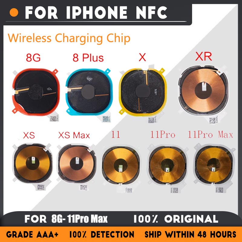 無線充電芯片線圈 NFC 模塊柔性電纜, 用於 iPhone 8 Plus X XR XS 11 11Pro Max S