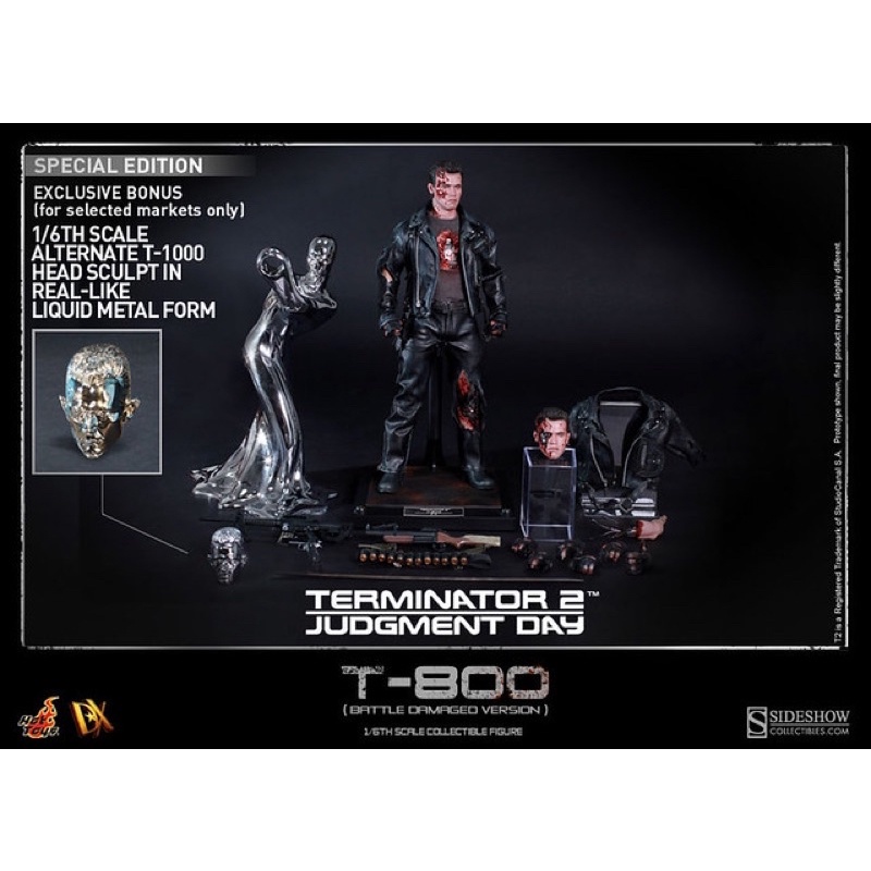 HOT TOYS 1/6 人偶 DX13 魔鬼終結者2 T-800戰損版 T800 限定