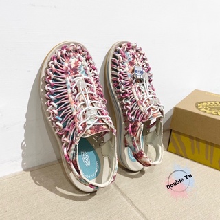 DY•現貨🇺🇸KEEN UNEEK CANVAS SANDALS 涼鞋 帆布 彩虹 紮染 編織 女鞋 1026233