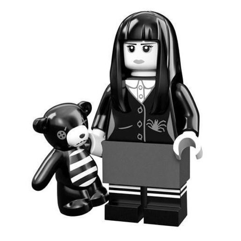 LEGO 樂高人偶包 71007 12代 黑白女孩 幽靈女孩