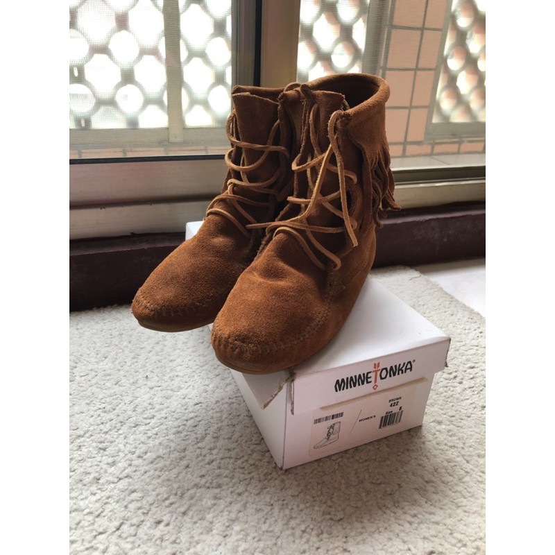 Minnetonka 莫卡辛經典流蘇靴Women's Tramper Boot｜US8｜二手｜9成新