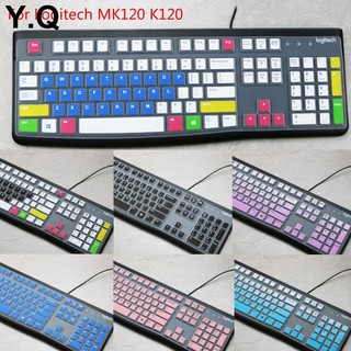 羅技 Y.q.for Logitech MK120 K120 柔軟超薄矽膠筆記本電腦鍵盤保護套