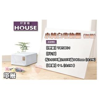 (單層) 小純白收納櫃 大詠 HOUSE 收納箱 整理箱 置物箱 收納箱 置物箱 抽屜整理箱 TWSW01