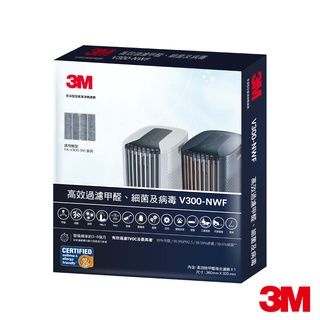 3M 淨呼吸 FA-V300空氣清淨機專用濾網-V300-NWF-1入組