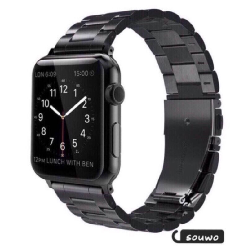 【爱德】蘋果4代5代6代金屬se錶帶 apple watch2/3/4 錶帶iwatch不銹鋼錶帶 44 42手錶錶帶