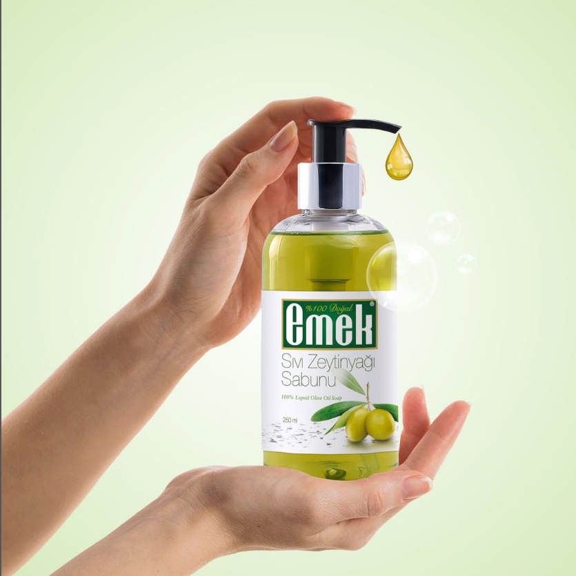 250ML EMEK 橄欖液體皂 100%天然橄欖油製成 洗臉沐浴適用 橄欖油皂 土耳其香皂