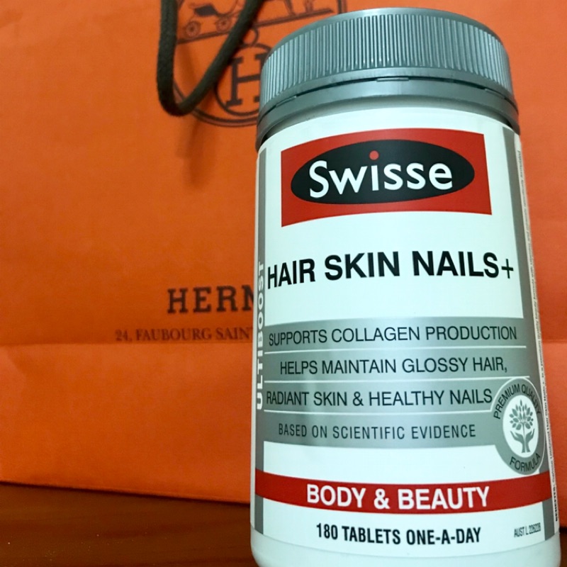 ✨現貨✨ 180錠 澳洲Swisse hair skin nails+ 純植物活力膠原蛋白片