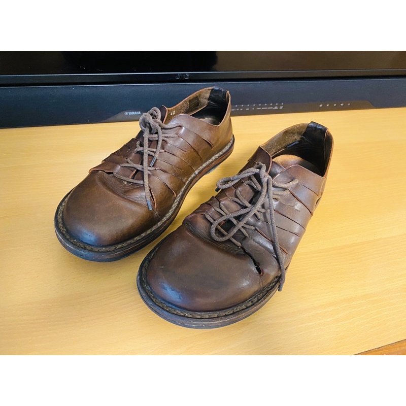 Trippen 切割鞋 咖啡色 40號 球鞋8號半尺寸92成新