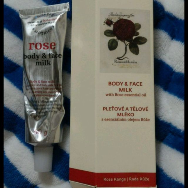 二手 Botanicus Rose Body &amp; Face Milk 玫瑰臉部活膚乳液 50g