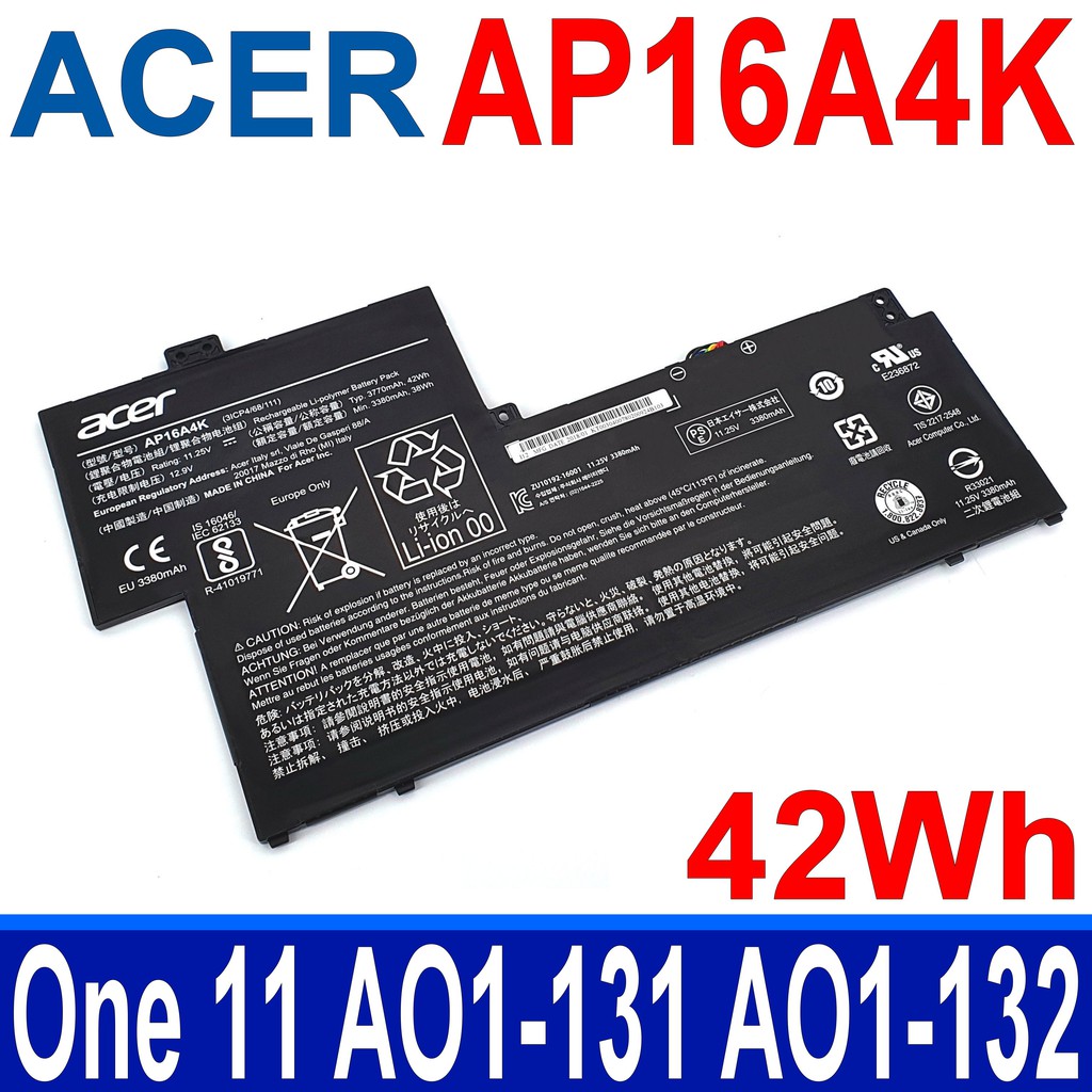 宏碁 ACER AP16A4K 3芯 . 電池 KT.00304.007 Swift 1 SF113-31 S5-371